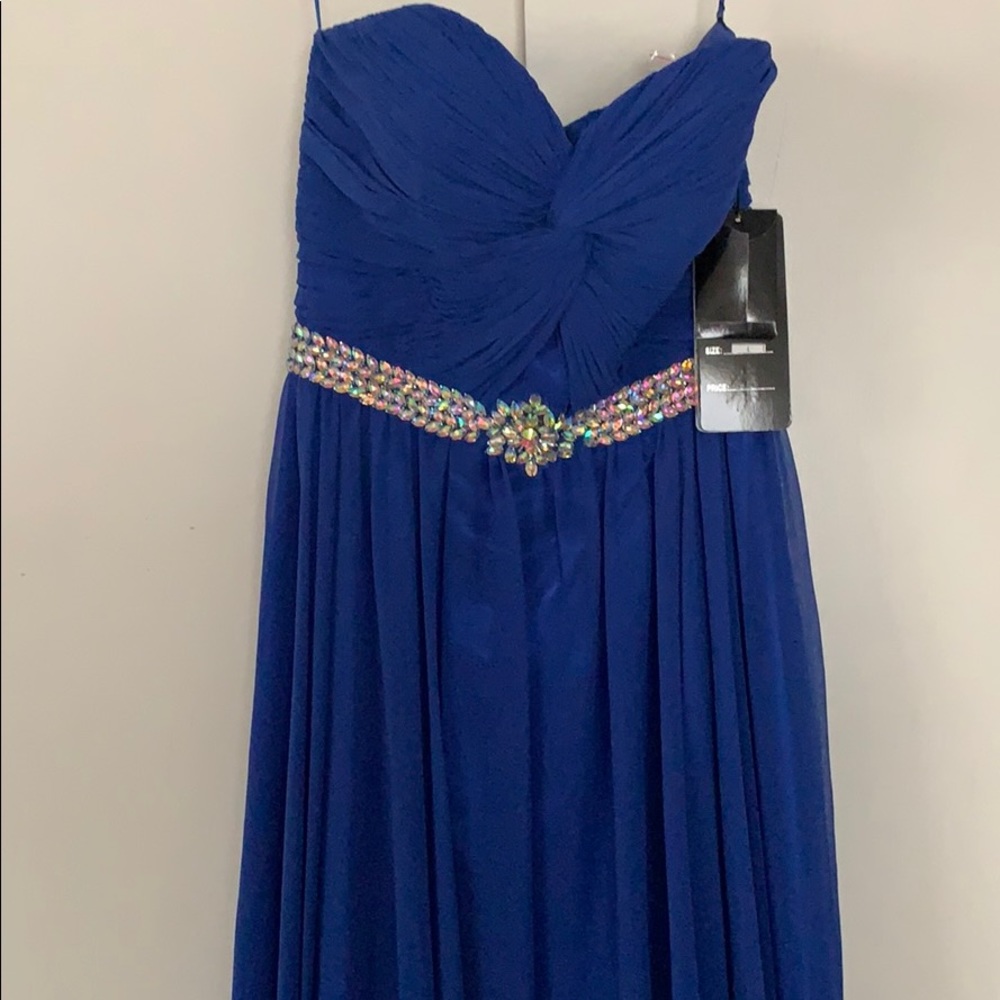 Formal dark blue dress- perfect for weddings